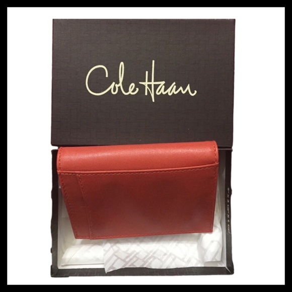 Cole Haan Leather Brandy Wallet / ID Case - Picture 2 of 4